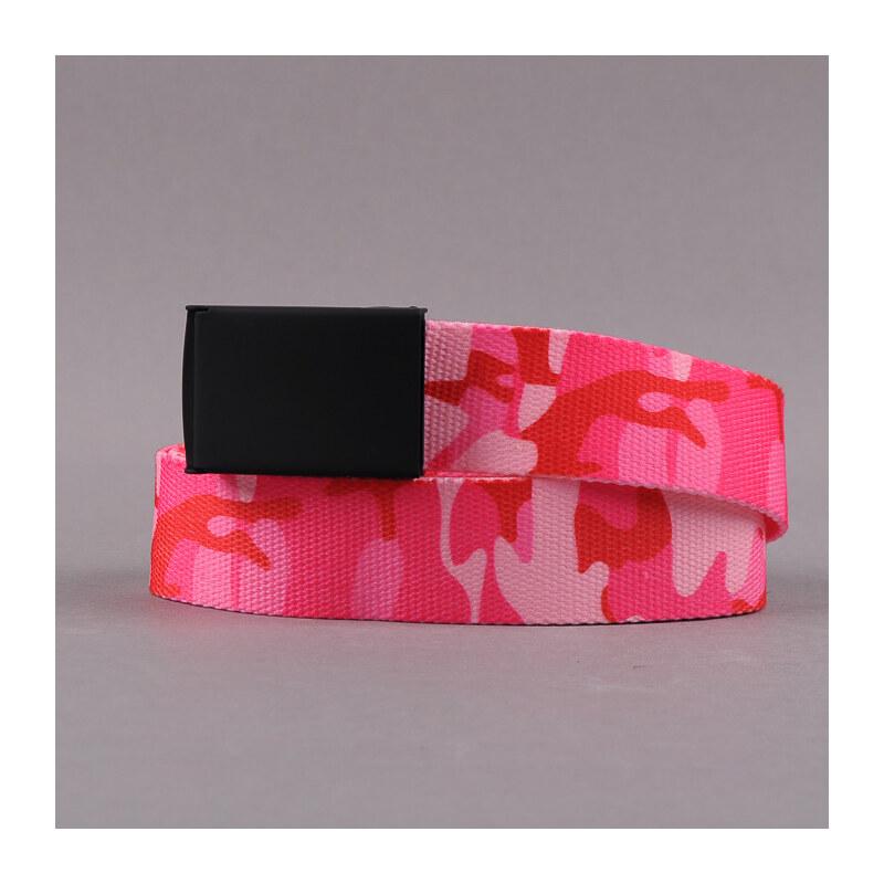 MD Printed Woven Belt camo růžový