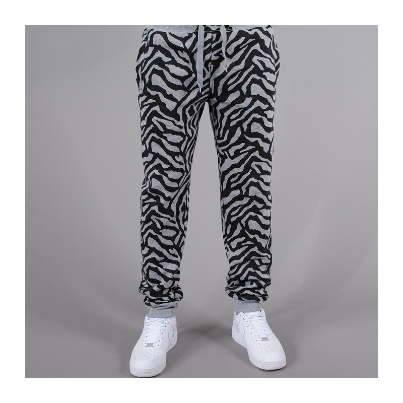 Urban Classics Zebra Sweatpants šedé / černé
