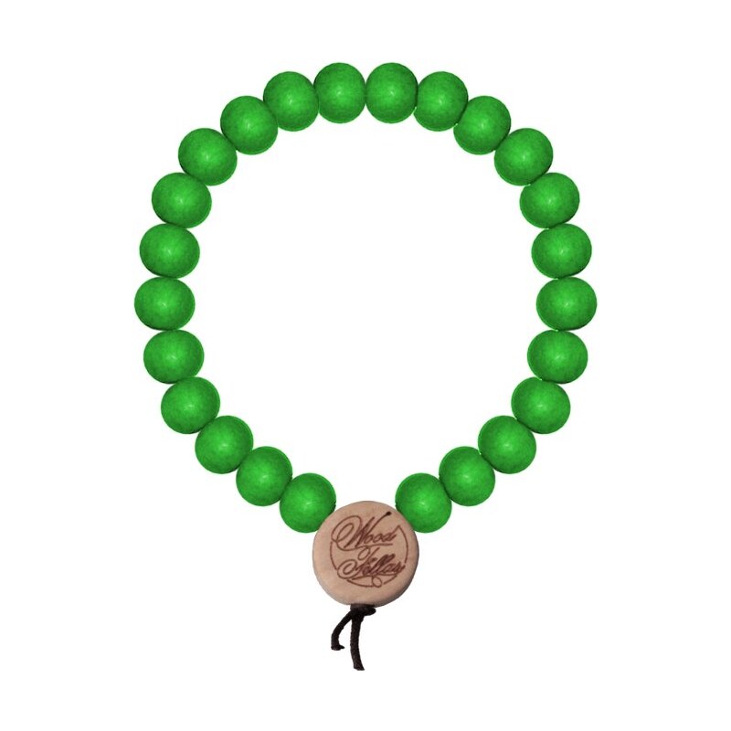 MD Wood Fellas Deluxe Pearl Bracelet 9 neon zelený