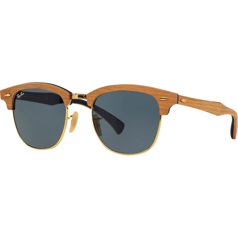 Ray-Ban Clubmaster Wood Cherry RB3016M 1180R5 - velikost M