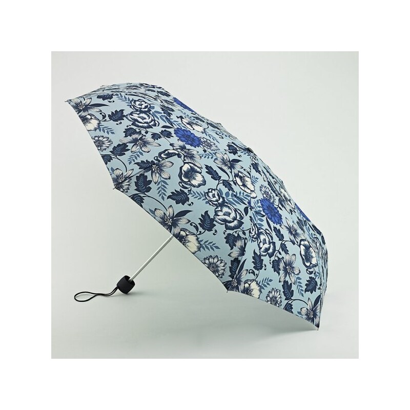 Skládací deštník FULTON Minilite - MODRÉ KVĚTY