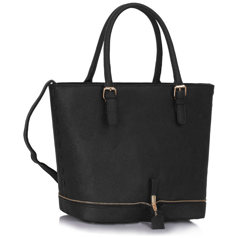 LS fashion LS dámská kabelka 315 zipper černá