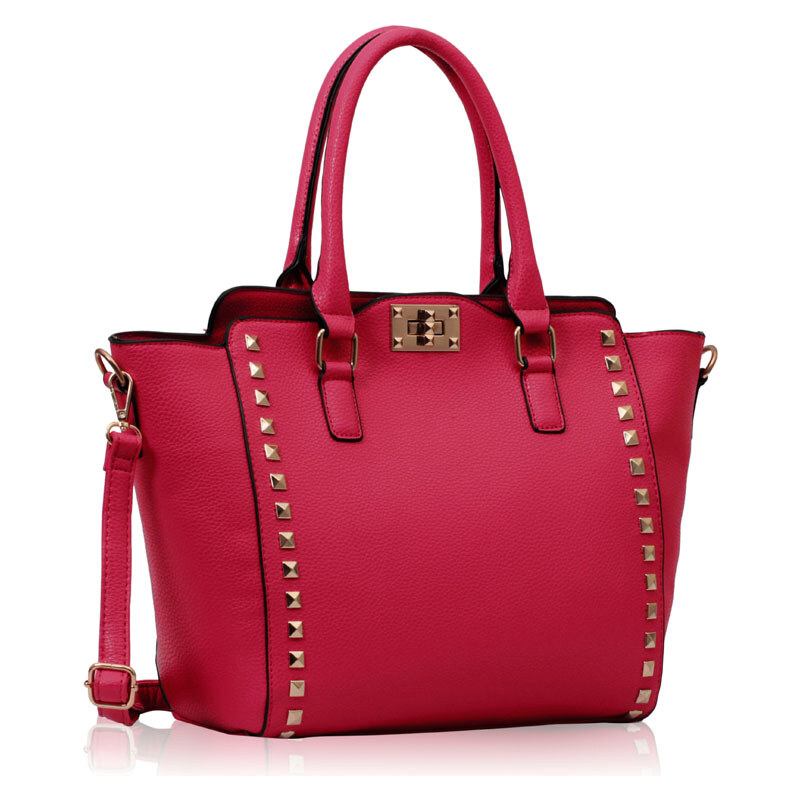 LS fashion LS dámská kabelka 92A fuchsiově růžová