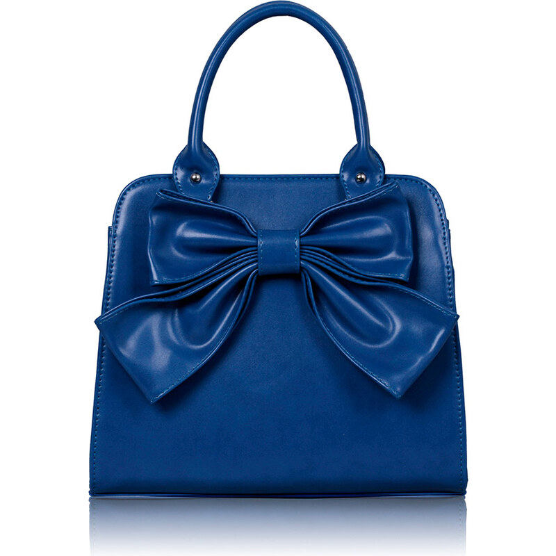LS FAShion dámská kabelka s mašlí 005A modrá