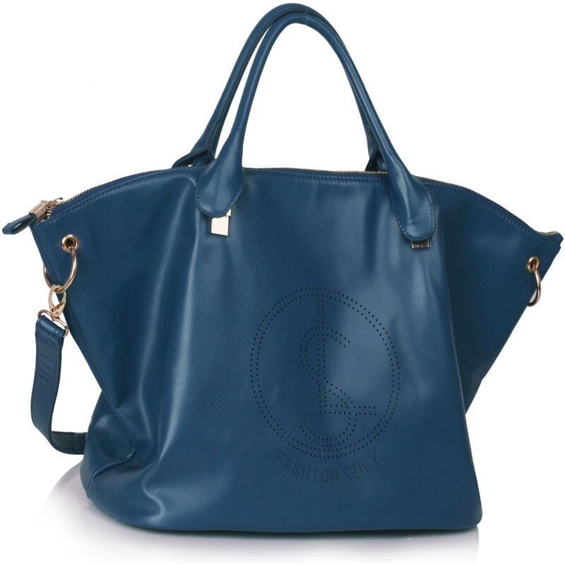 LS fashion Dámská velká kabelka LS00391 modrá