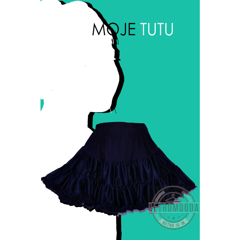 Retromooda tutu sukýnka sukně tmavě modrá