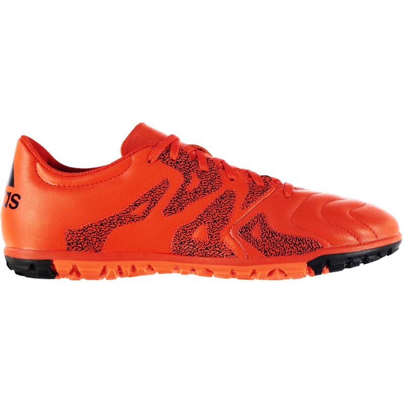 Adidas X 15.3 Leather Mens Astro Turf Trainers, bold orange