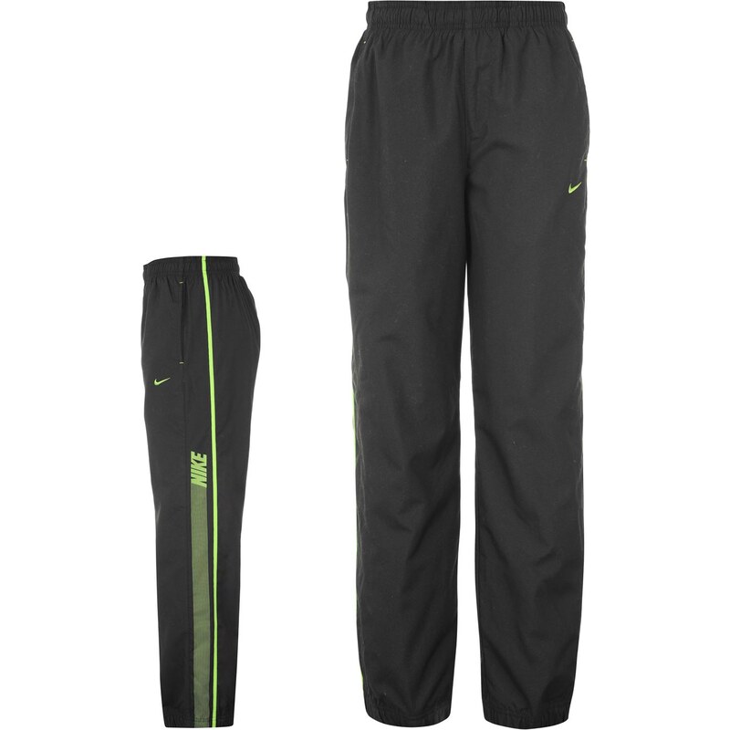 Šusťákové kalhoty Nike Rival dět. černá/zelená