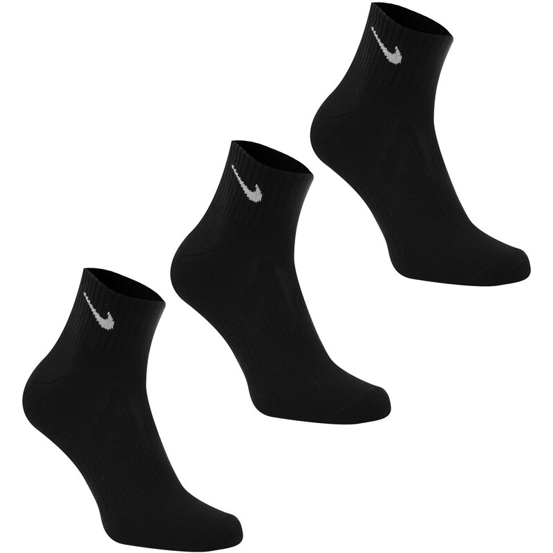 Ponožky Nike Three Pack pán. černá/bílá