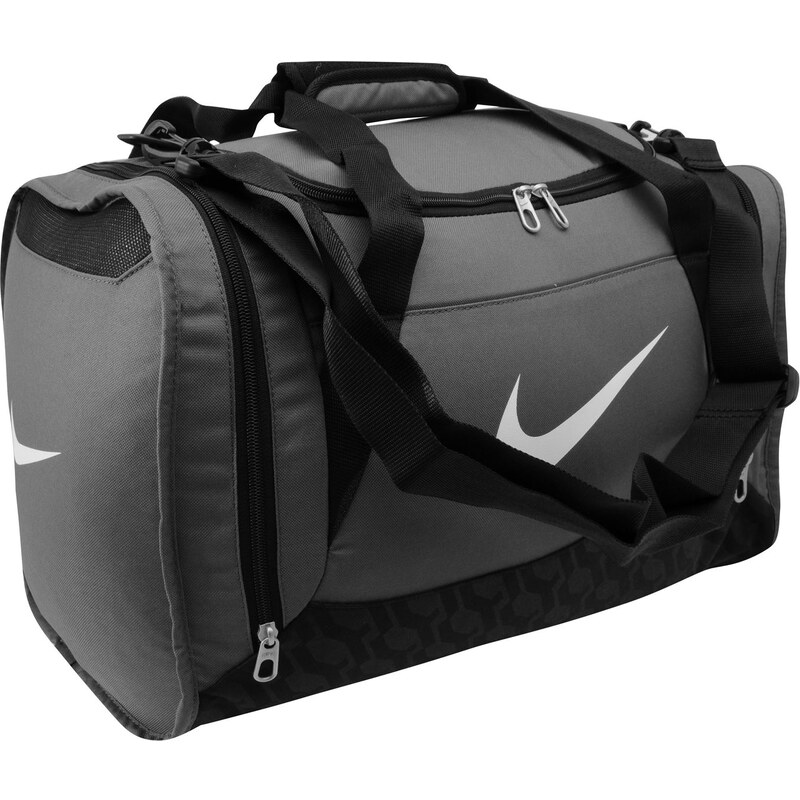 Sportovní taška Nike Brasilia Small Grip pán. šedá