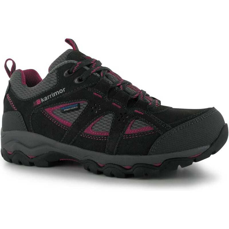 Karrimor Mount Low Ladies Walking Shoes Black/Pink