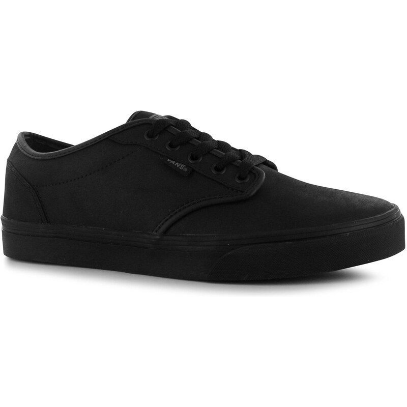 Vans Atwood Buck Leather pánské Shoes Black/Black