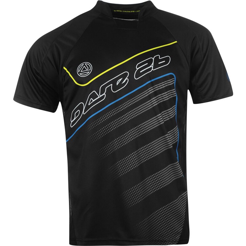 Cyklistické tričko Dare2B pán. černá/modrá