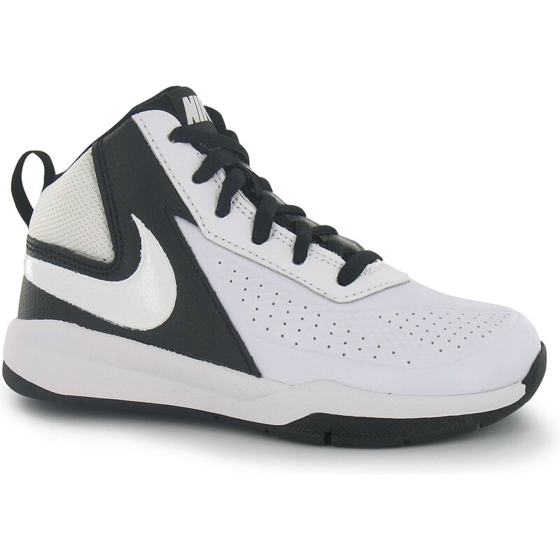 Basketbalové boty Nike Team Hustle D7 Hi Top dět. bílá/černá