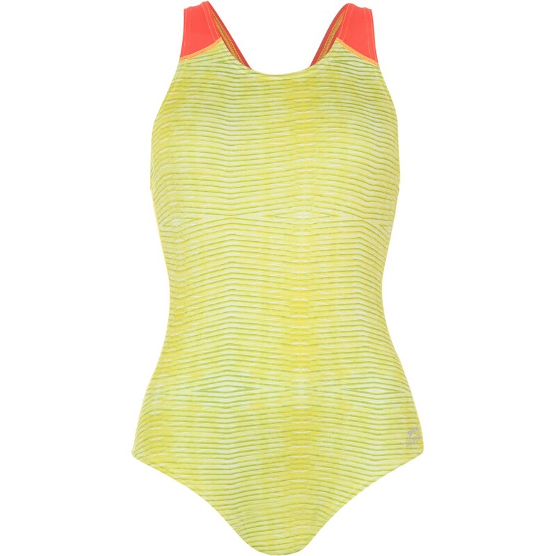 Dámské plavky Slazenger Sport Back Swim Suit Lime/Green