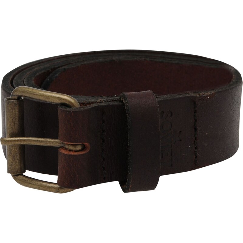 Soviet Skinny Leather Belt Brown