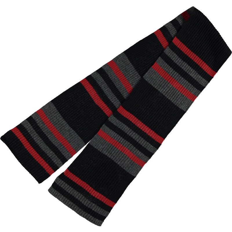 Pierre Cardin Knit Scarf Mens, black stripe
