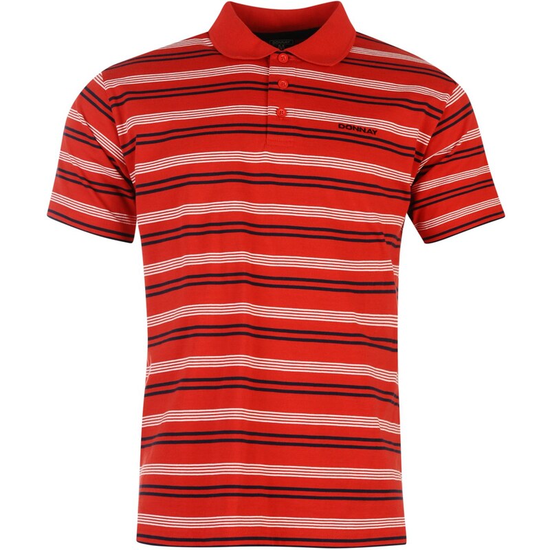 Polokošile pánská Donnay Stripe Red