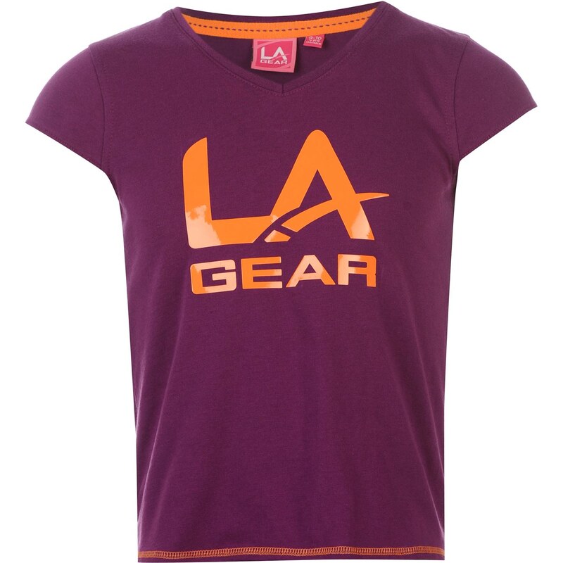 Triko dětské LA Gear Neck Girls Purple