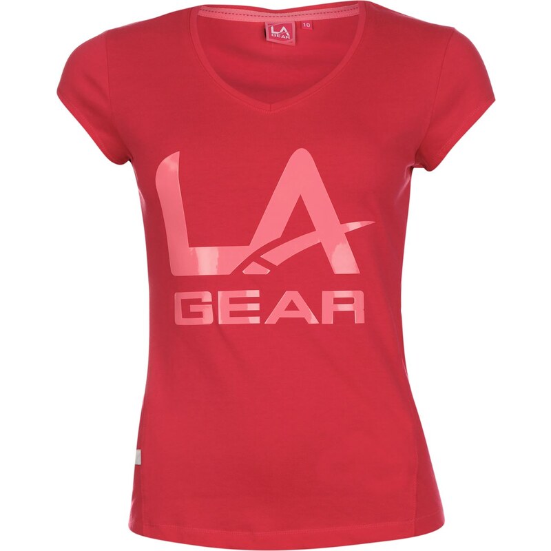 Tričko LA Gear Large Logo V Neck dám.
