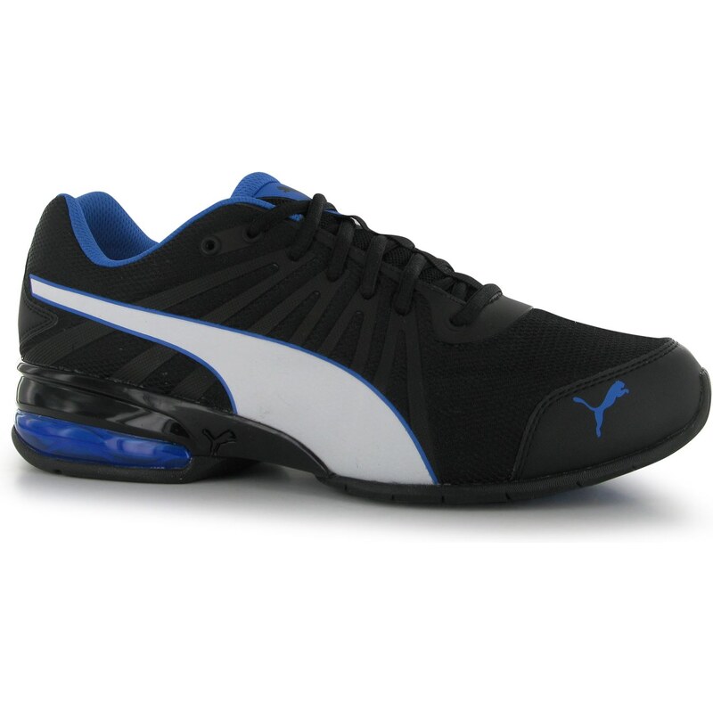 Puma Jago Leather Mens Trainers Black/Blue