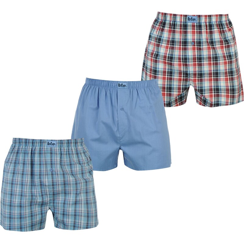 Boxerky Lee Cooper 3 Pack Woven Boxers pán.