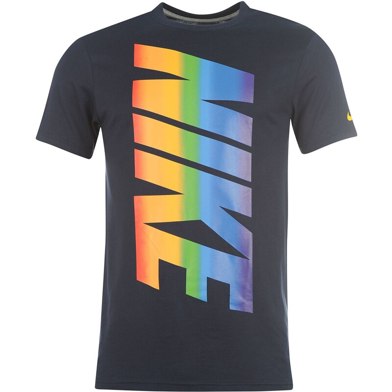 Tričko Nike Rainbow QTT pán. námořnická modrá