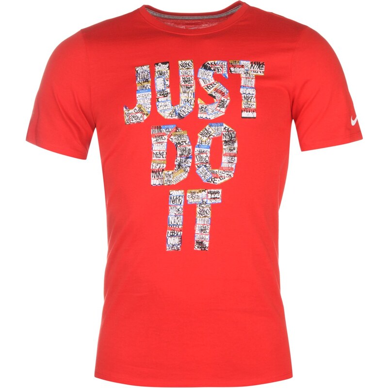 Tričko Nike Just Do It Sticker QTT dět. červená