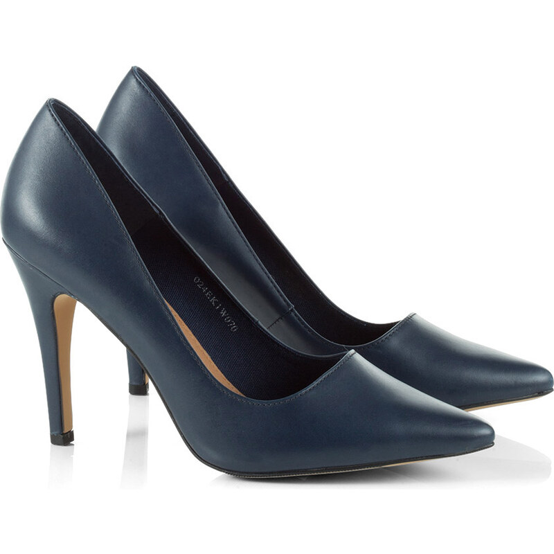 Esprit leather court shoes + high heel