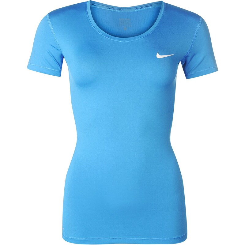 Sportovní tričko Nike Pro V Neck dám. modrá