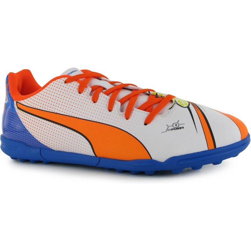 Fotbalové turfy Puma Evo Power Pop 4 TF White/Orange