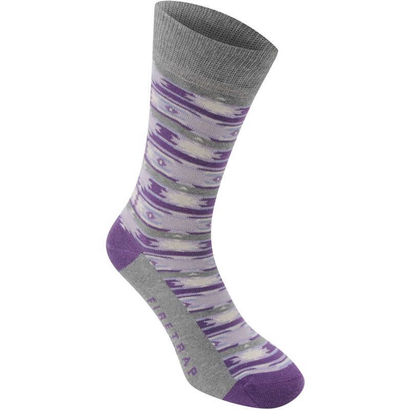 Ponožky Firetrap 1pk Design dám. fialová