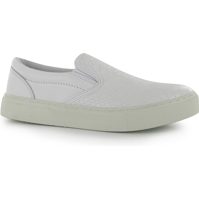 boty Firetrap Crux Slip On Casual Shoes White