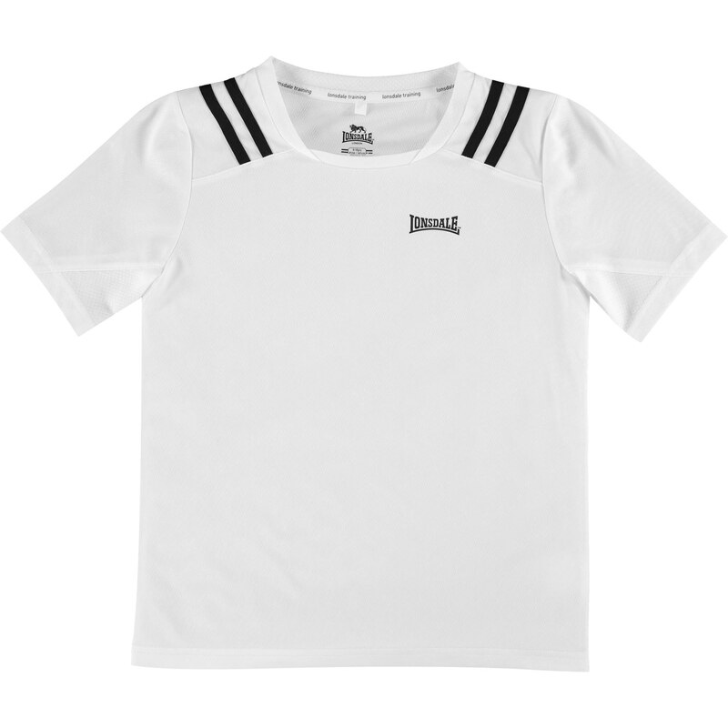 Sportovní tričko Lonsdale Two Stripe dět. bílá