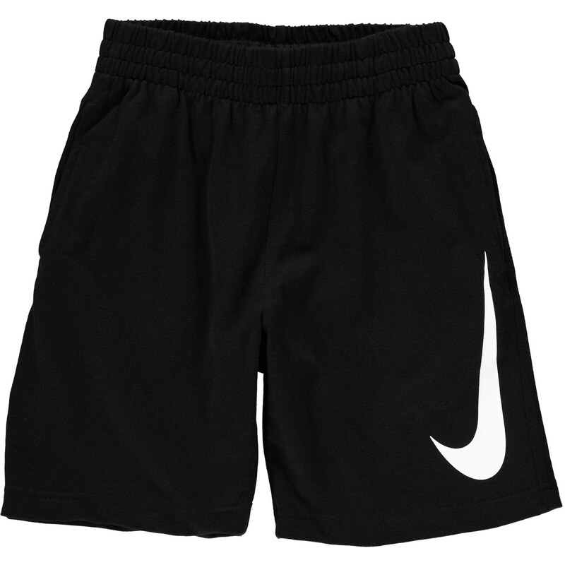 Teplákové kraťasy Nike Jersey dět. černá/bílá