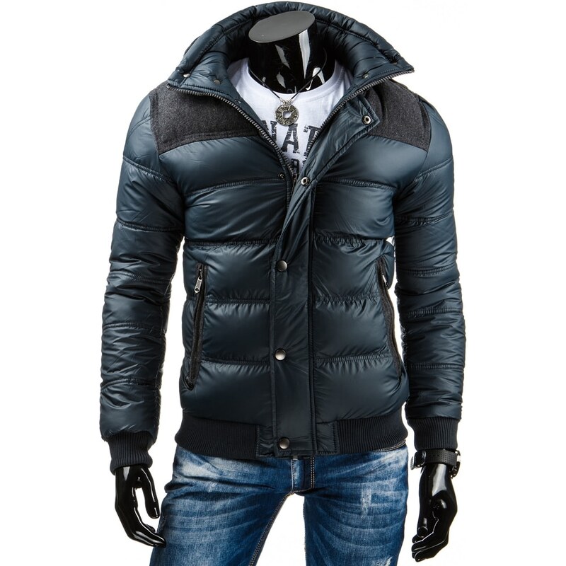 Pohodlná černá zimní bunda (tx1070)