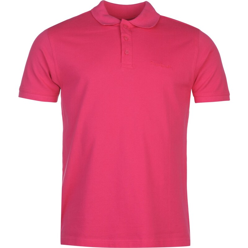 Pierre Cardin Plain Polo Shirt Mens, pink