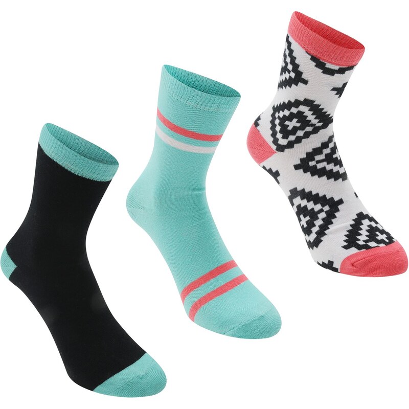 Ponožky Rock and Rags and Rags 3 Pack Aztec Ankle dám.