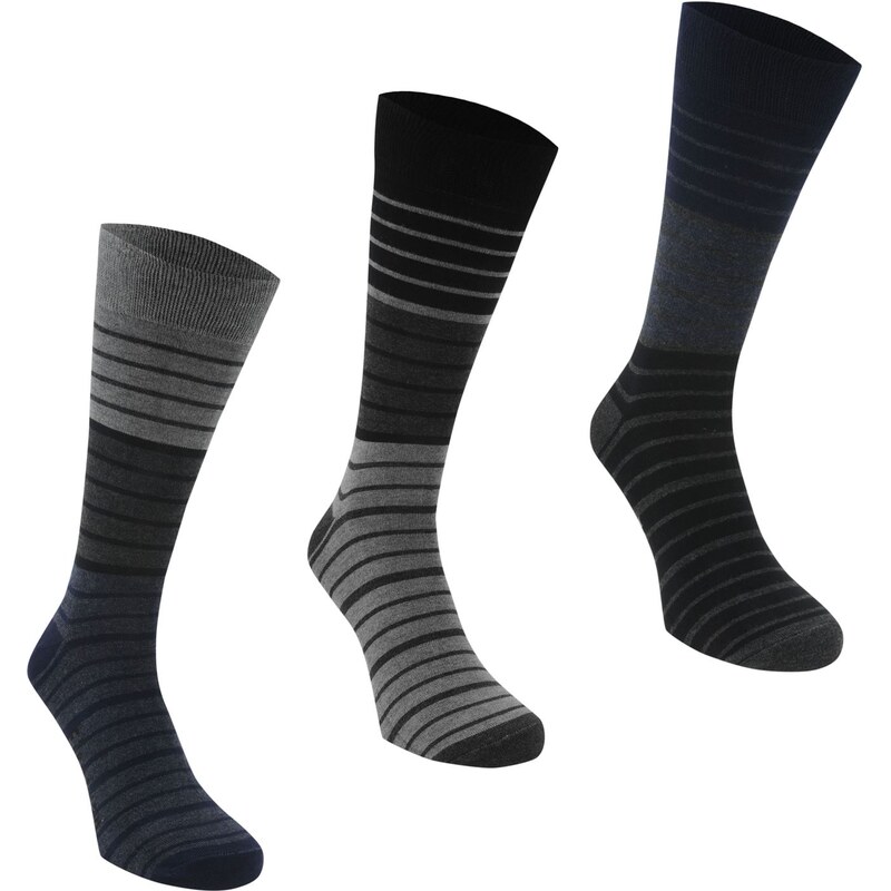 Firetrap Blackseal Multi Stripe Socks Mens, multi