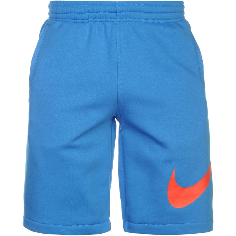 Teplákové kraťasy Nike Fleece Swoosh pán. modrá