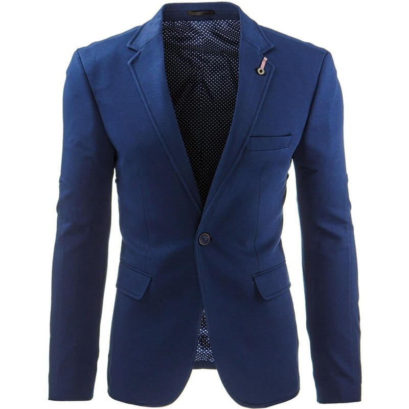 Modré stylové pánské sako