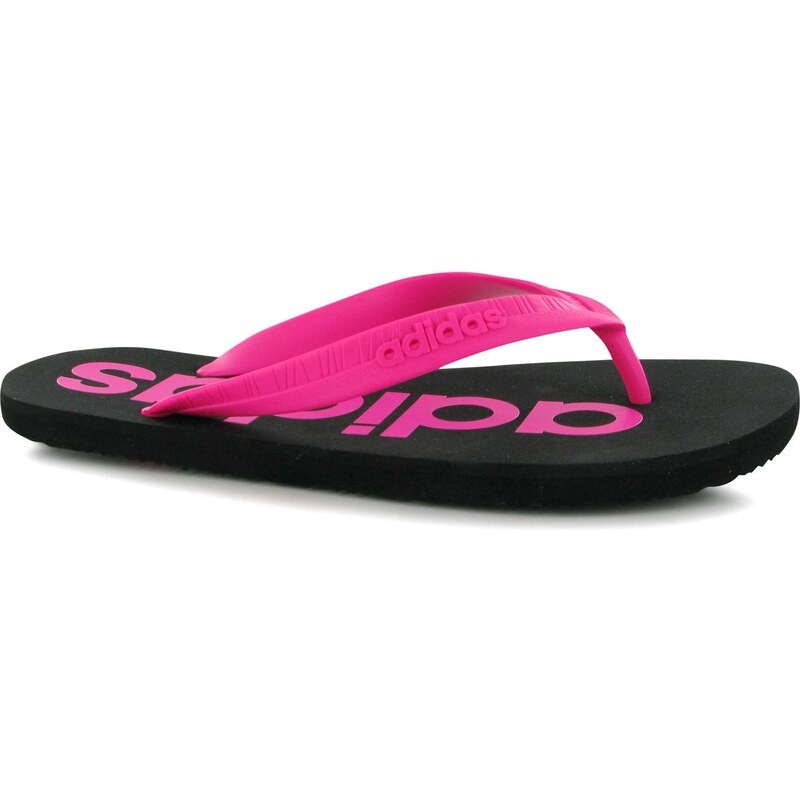 Adidas Basic Ladies Flip Flops Black/ShockPink