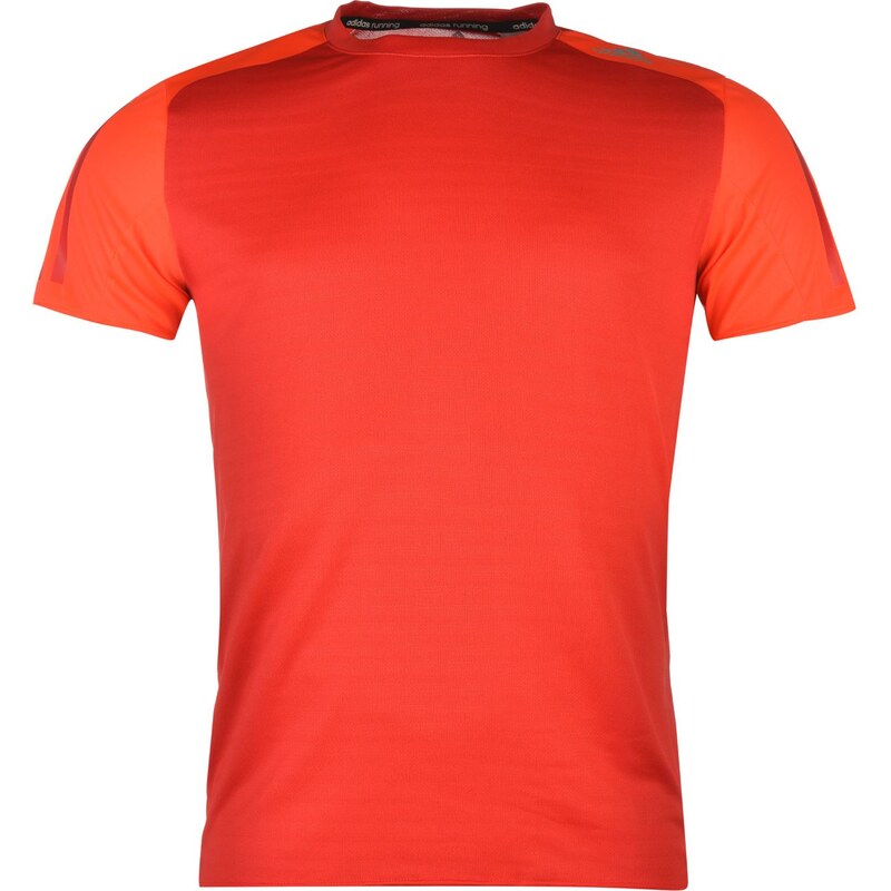 Adidas Response Short Sleeve T Shirt Mens, ray red