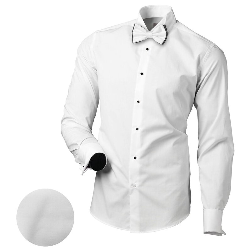 Victorio Slavnostní White Tie bílá slim fit košile V151