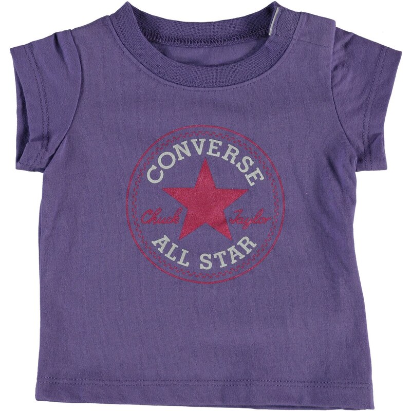 Converse Short Sleeve T Shirt Baby, hollyhock