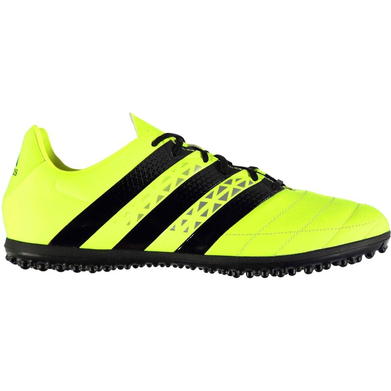 adidas Ace 16.3 pánské TF Leather Football Trainers Solar Yellow