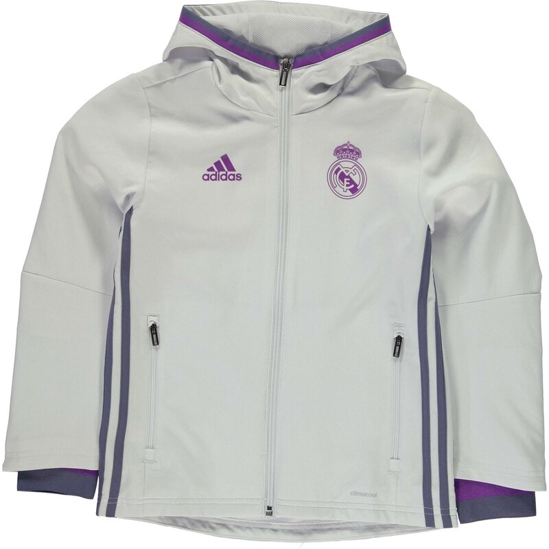 Sportovní bunda adidas Real Madrid Pre Match dět. bílá