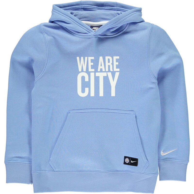 Mikina s kapucí Nike Manchester City Core dět. modrá/bílá