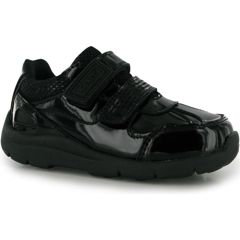 Kickers Moakie Childrens Shoes, black mono