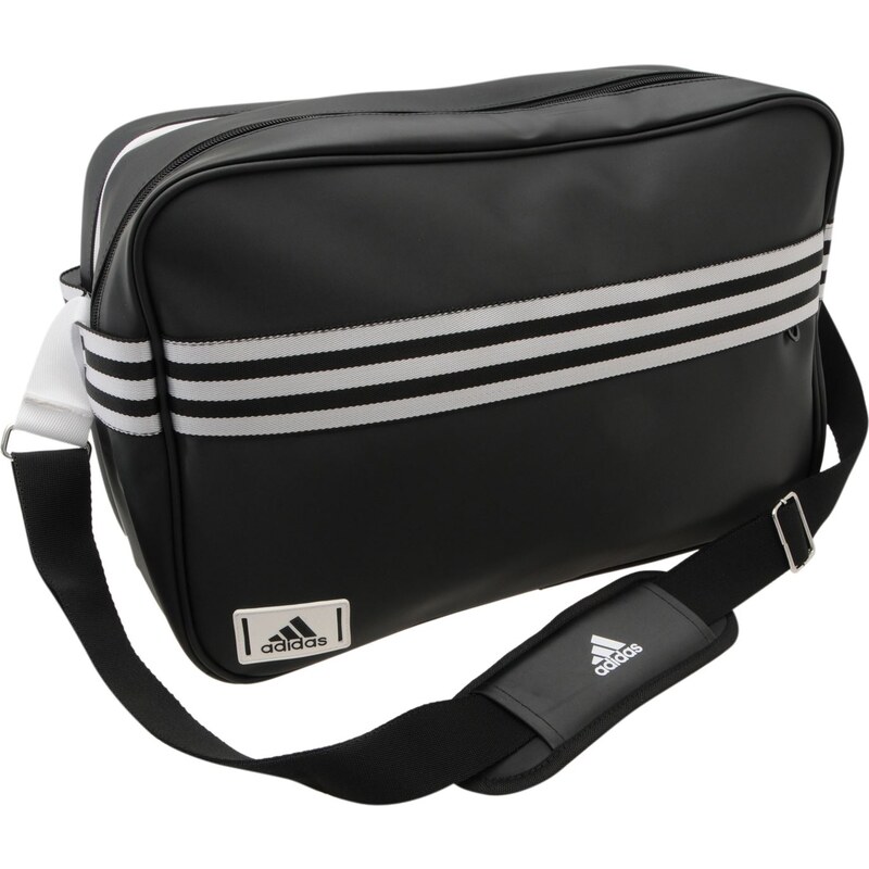 Adidas Enamel Medium Messenger Bag, black/white